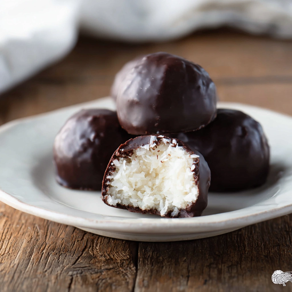 Dark Chocolate Coconut Bites
