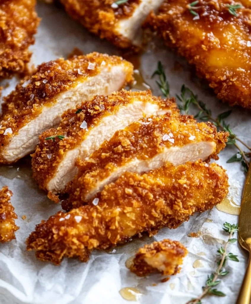 Baked Crunchy Hot Honey Chicken