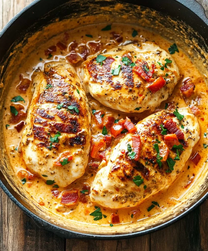 Creamy Garlic Red Pepper Chicken
