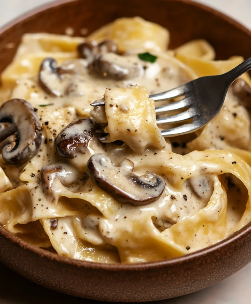 Gorgonzola Truffle Cream Sauce with Mushrooms