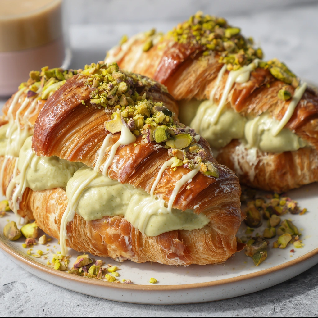 Pistachio Croissants