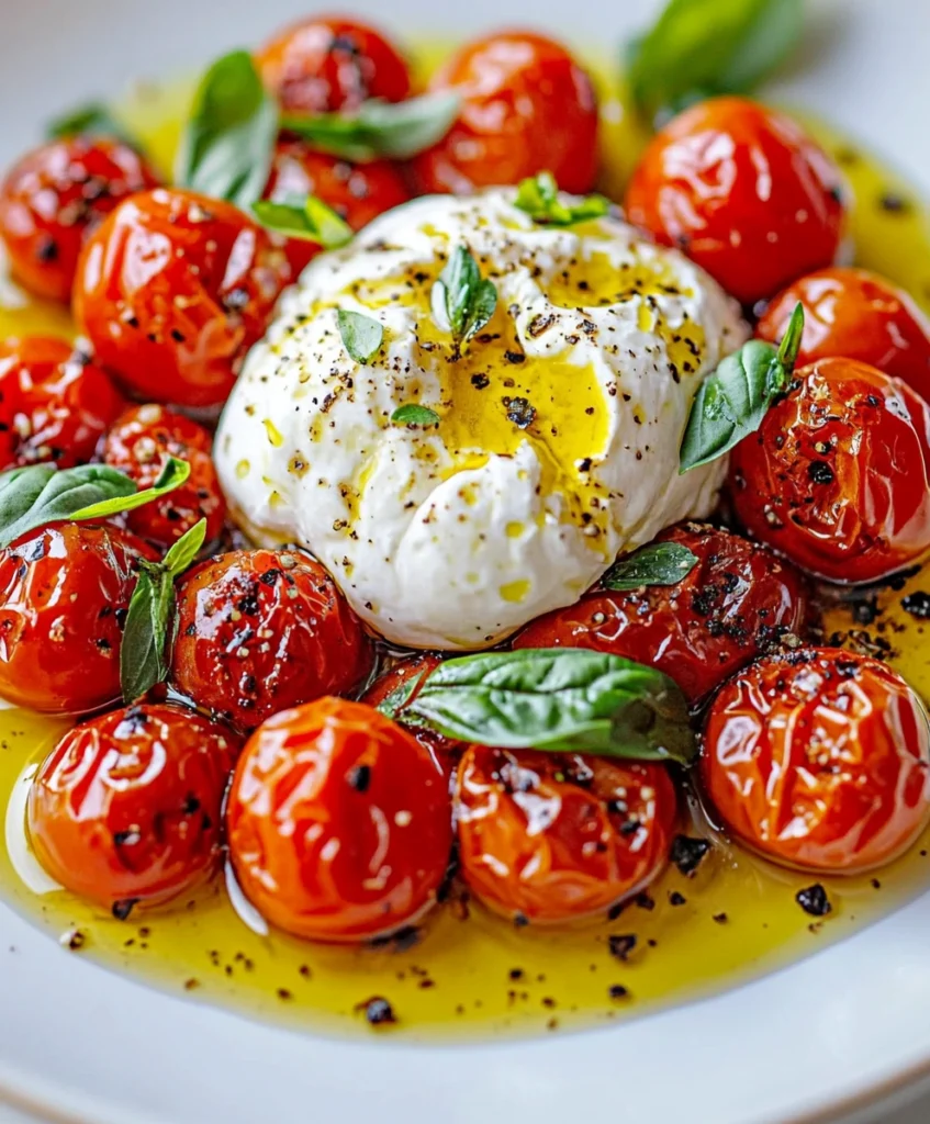 Roasted Tomatoes with Burrata
