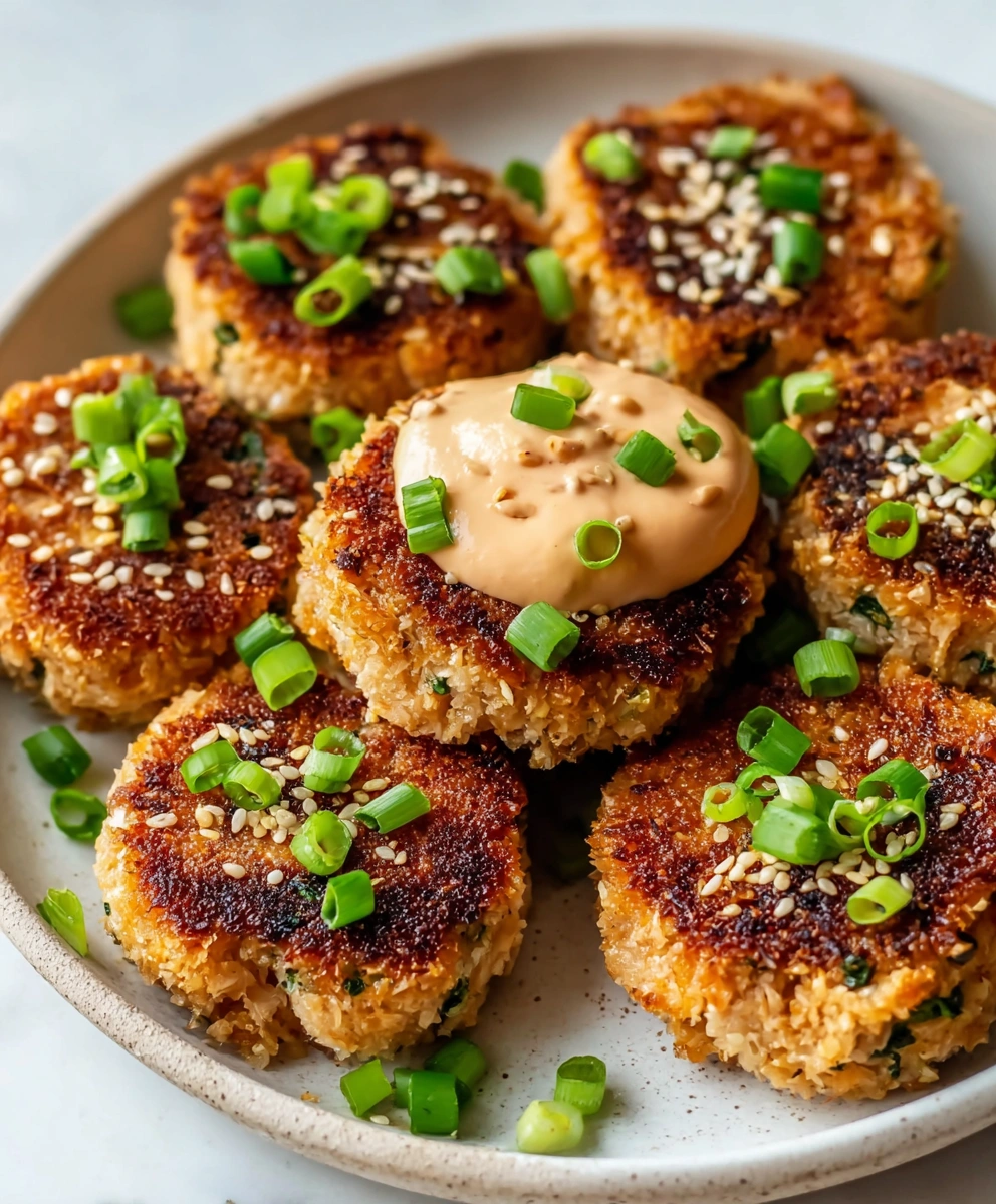 Asian Tuna Cakes with Spicy Mayo
