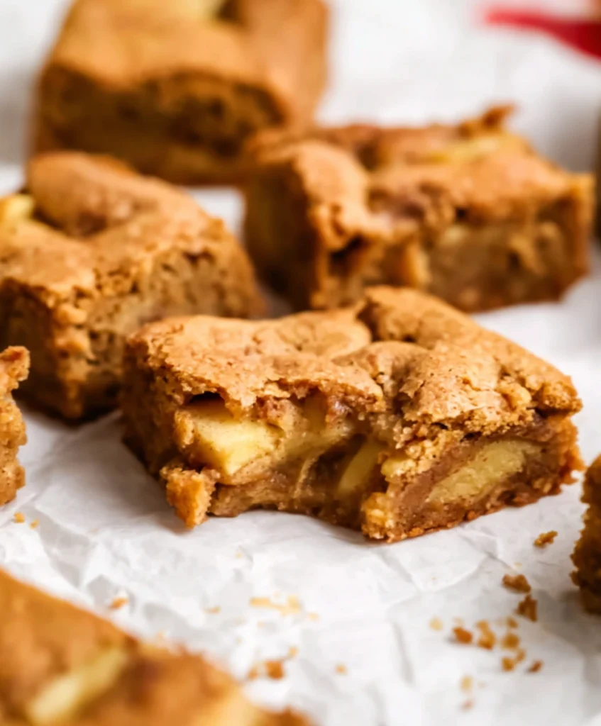 Cinnamon Apple Blondies