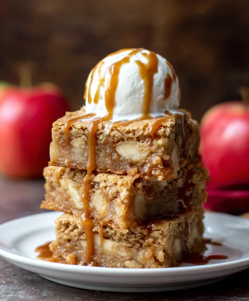 Cinnamon Apple Blondies