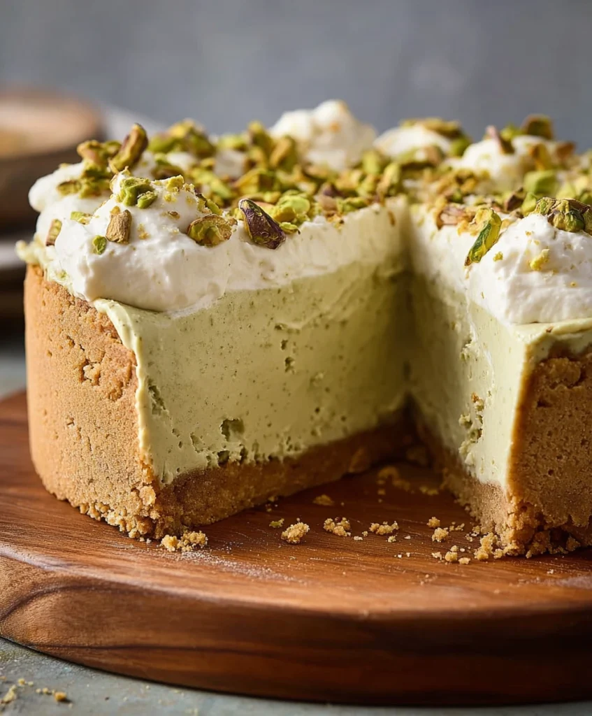 Creamy Pistachio Cheesecake