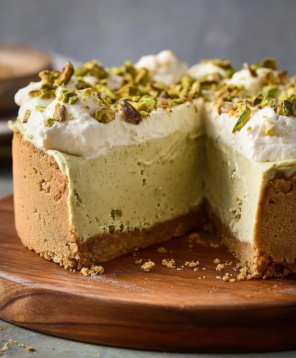 Creamy Pistachio Cheesecake