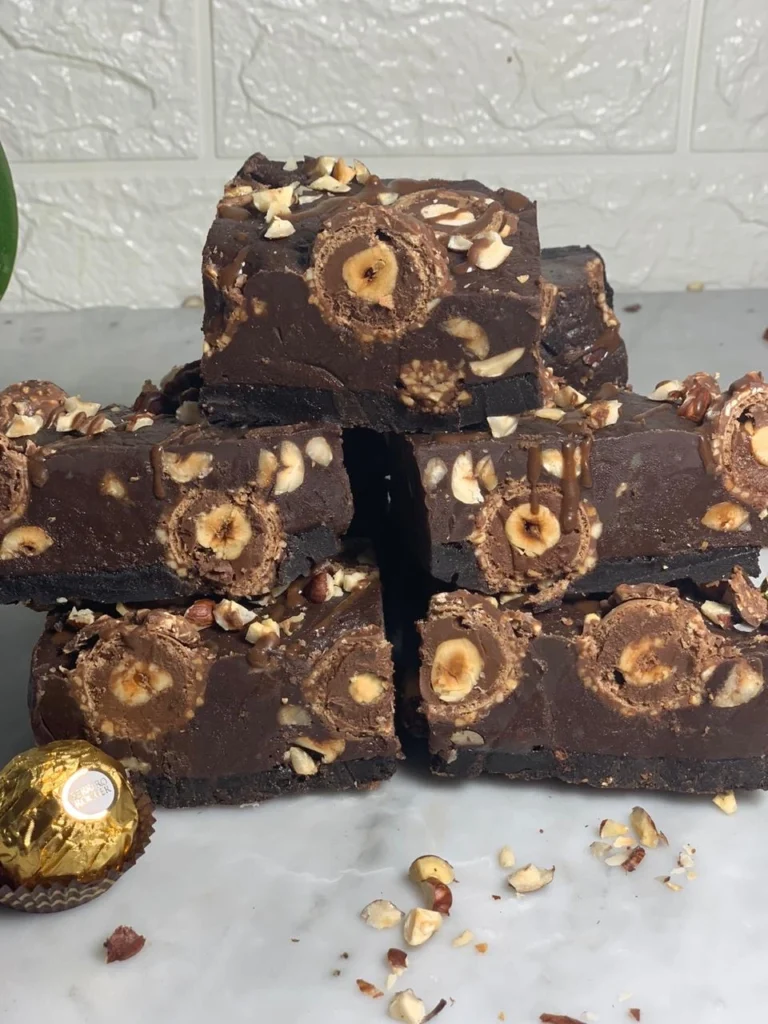 Ferrero Rocher Fudge Brownies