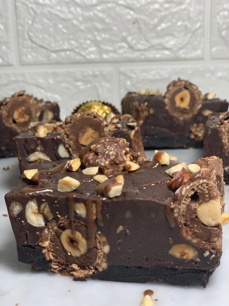 Ferrero Rocher Fudge Brownies