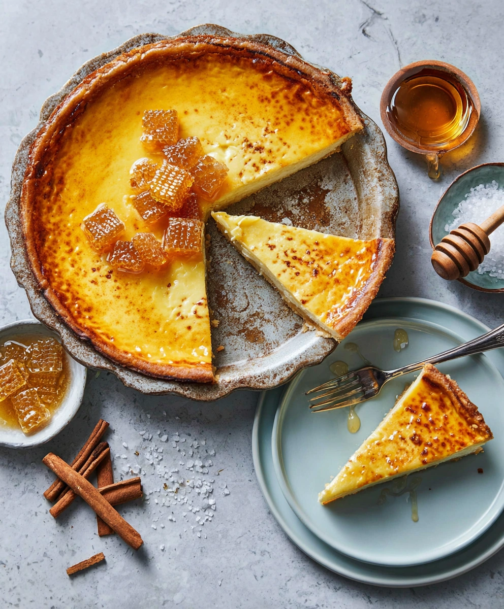 Greek Honey Ricotta Pie (Melopita)