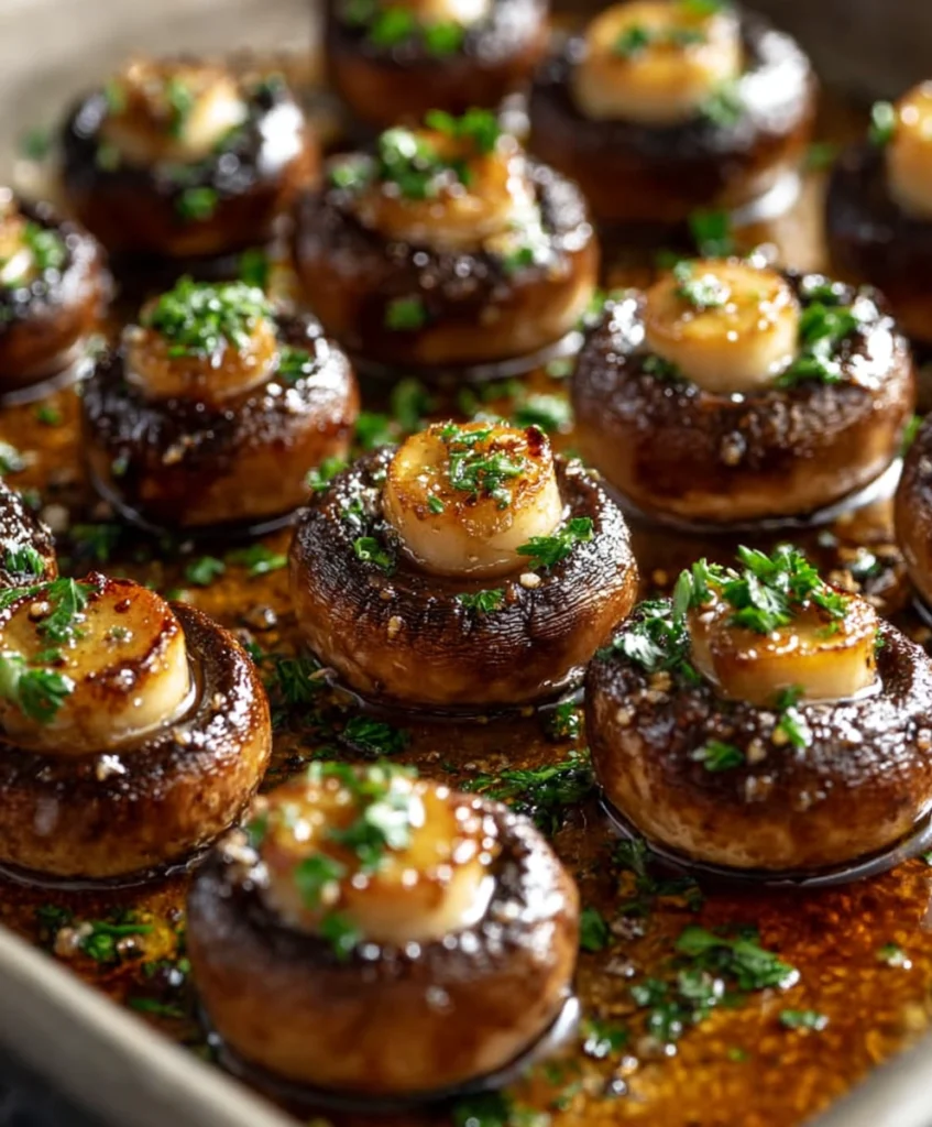 Honey and Garlic Roasted Mushrooms