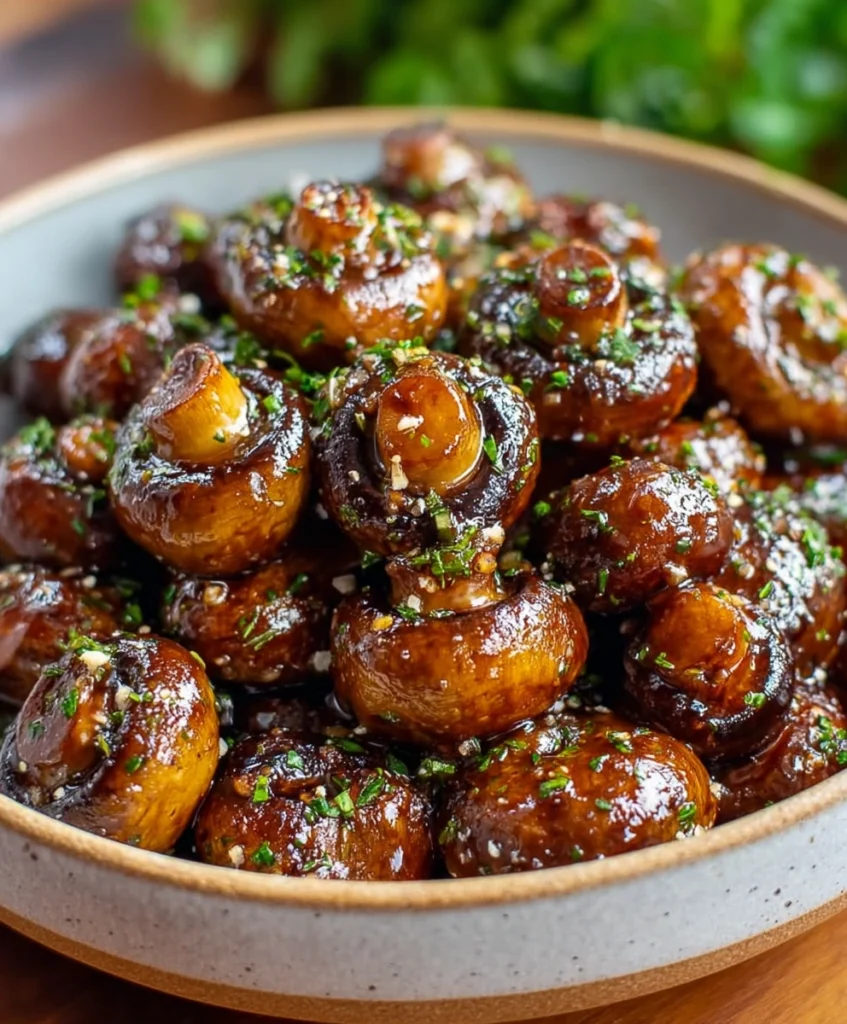 Honey and Garlic Roasted Mushrooms