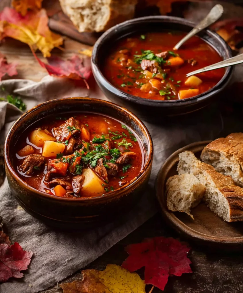 Hungarian Goulash (Beef Stew-Soup)