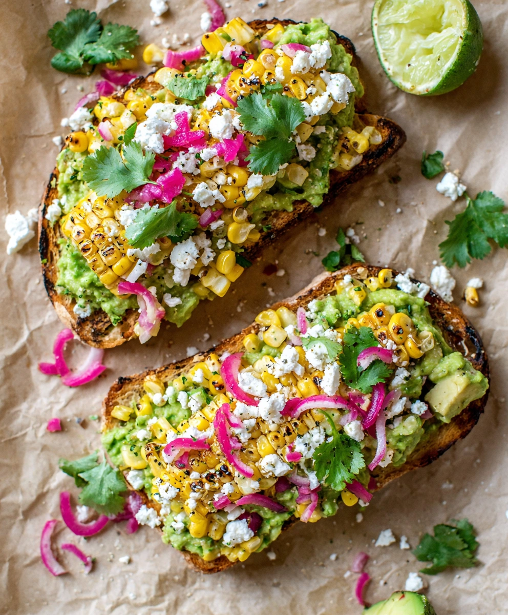 Mexican Street Corn Avocado Toast