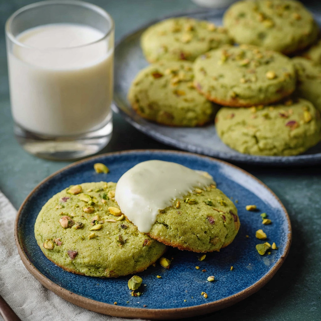 Pistachio Matcha Cookies