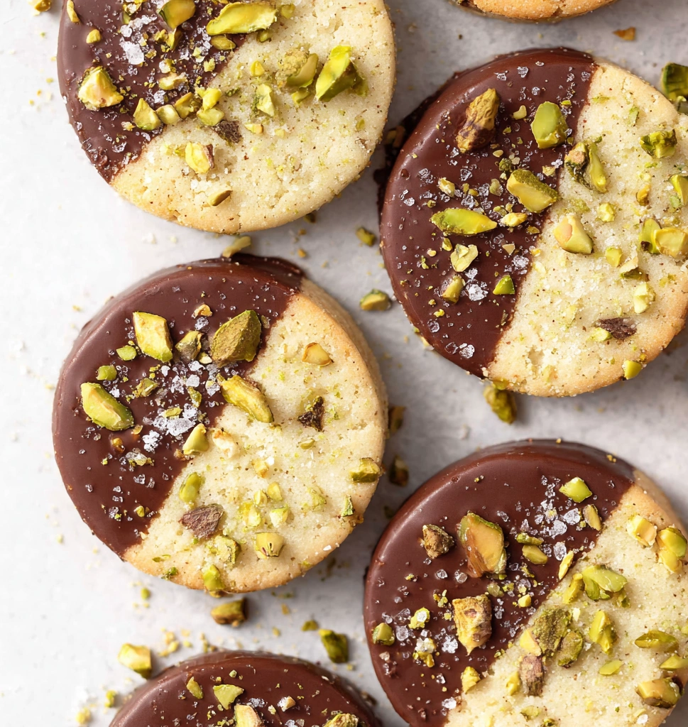 Pistachio Shortbread Cookies