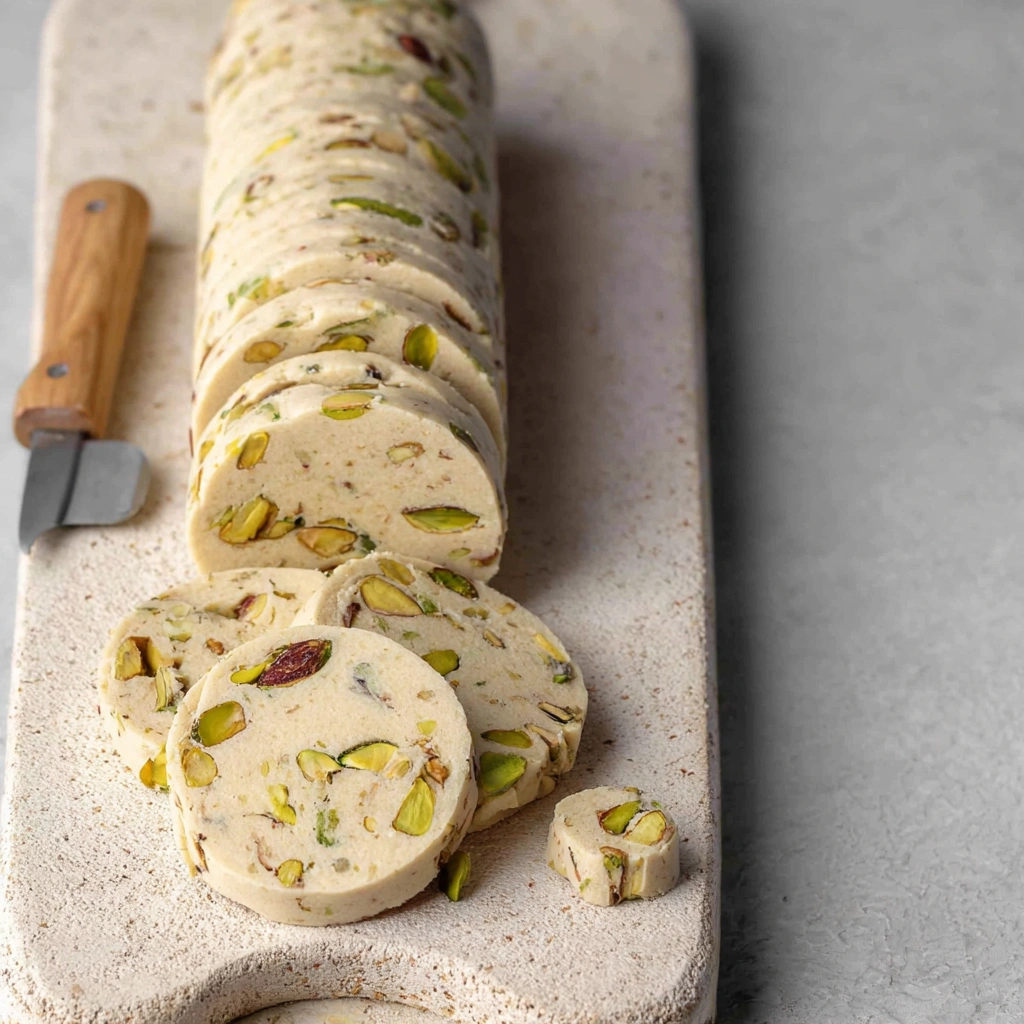 Pistachio Shortbread Cookies