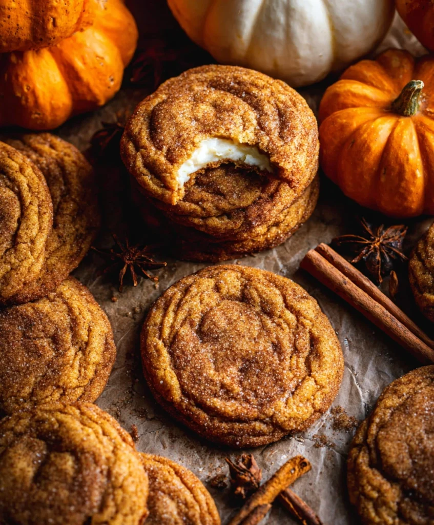 Pumpkin Cheesecake Cookies  