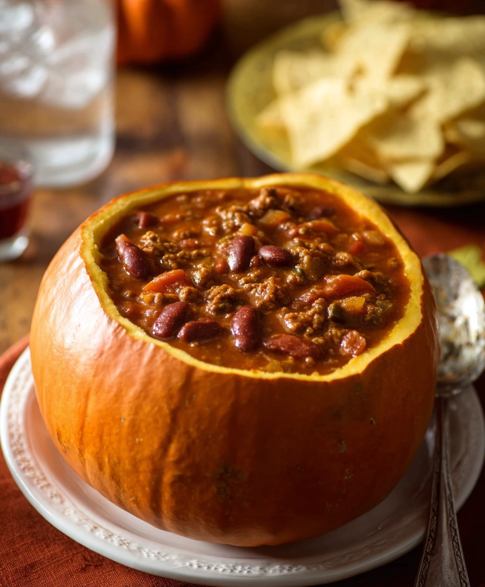 Pumpkin Chili For Halloween