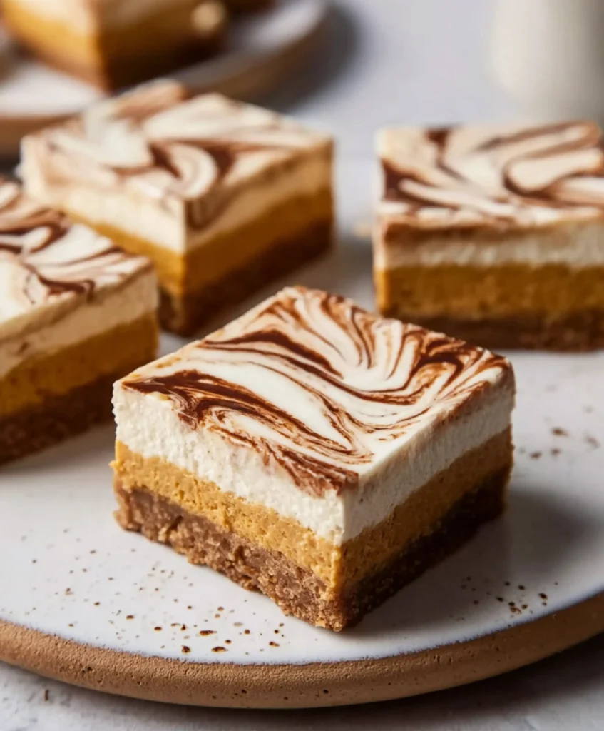 Pumpkin Spice Cheesecake Bars