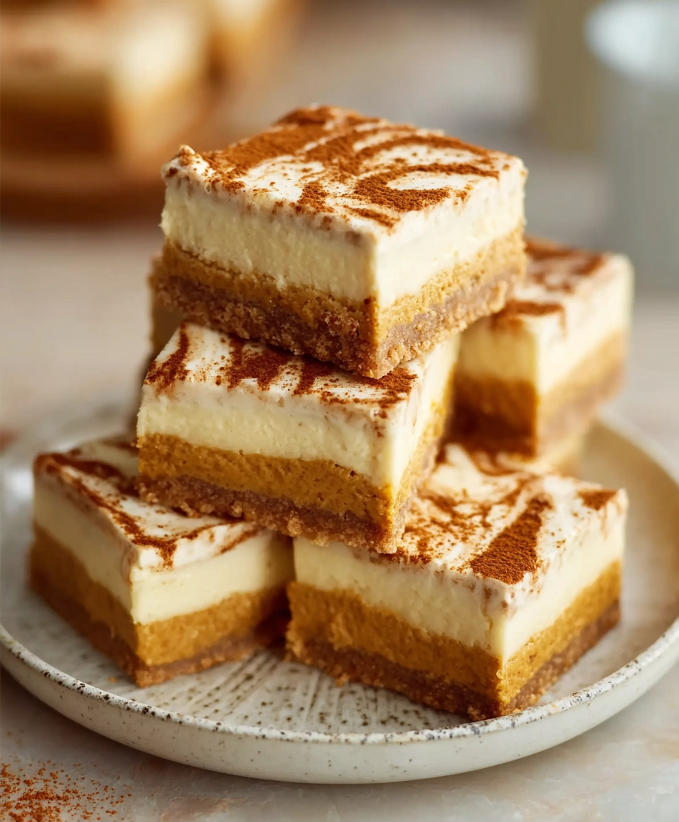Pumpkin Spice Cheesecake Bars
