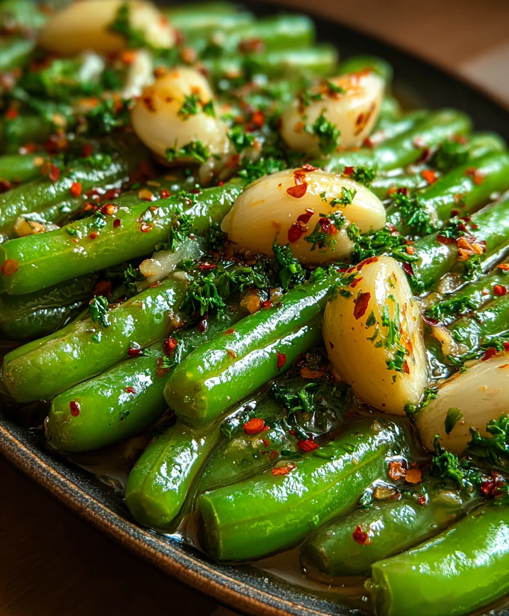 Savory Garlic Butter Green Beans