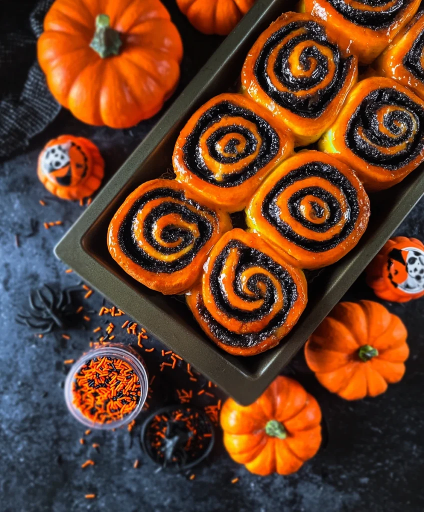 Spooky Cinnamon Rolls For Halloween