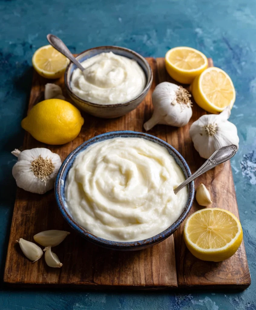 Toum Recipe Lebanese Garlic Sauce