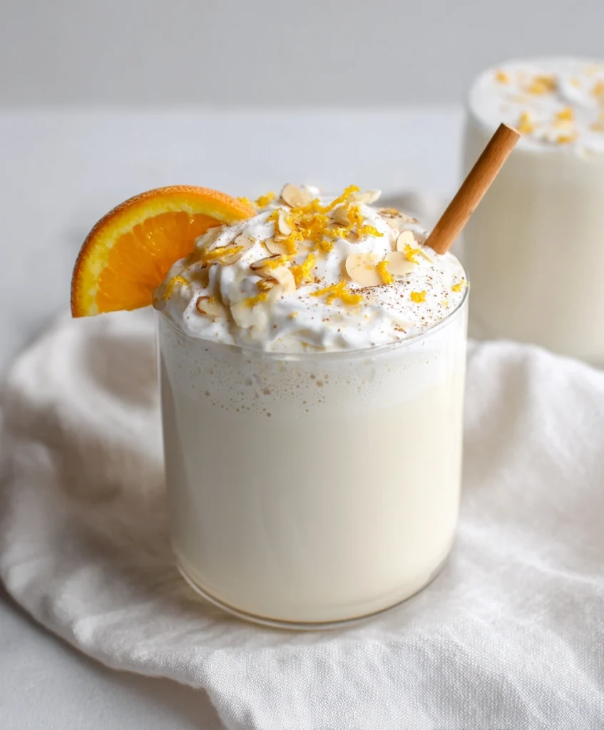 White chocolate orange almond cocoa