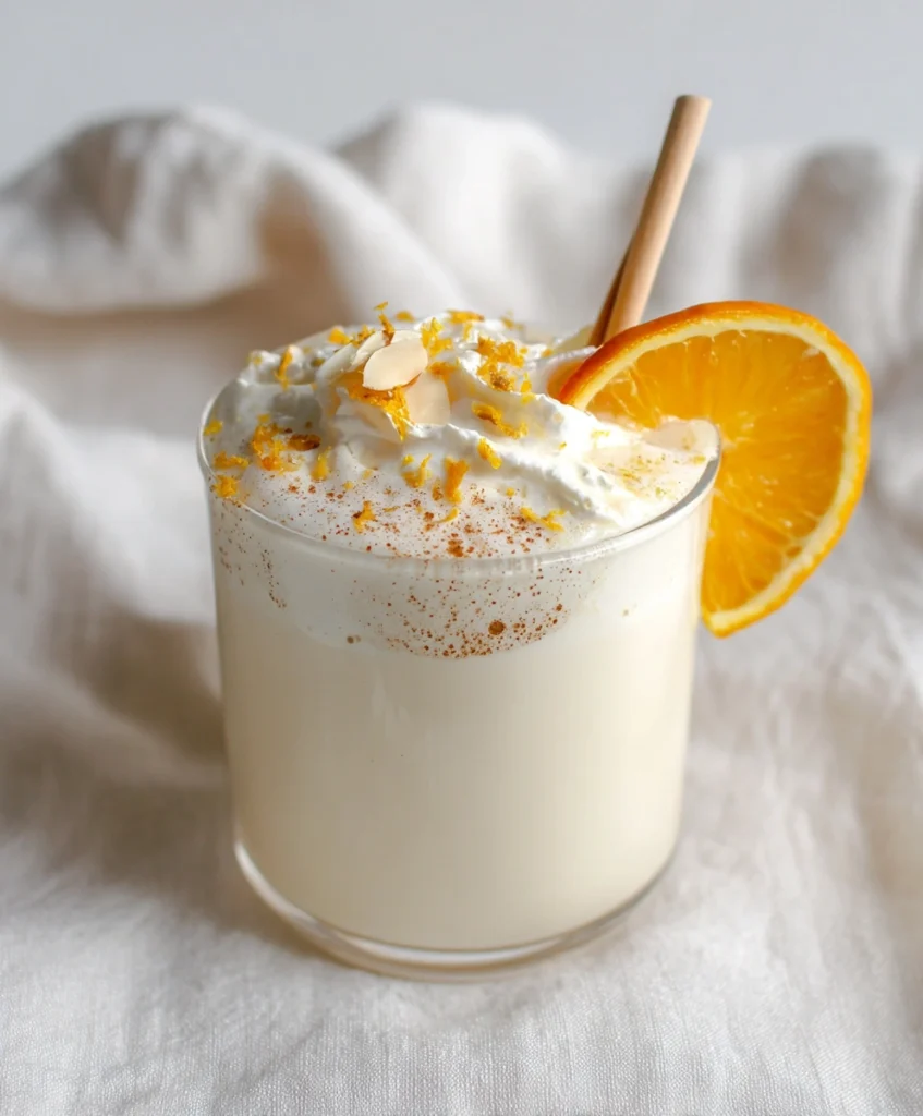 White chocolate orange almond cocoa