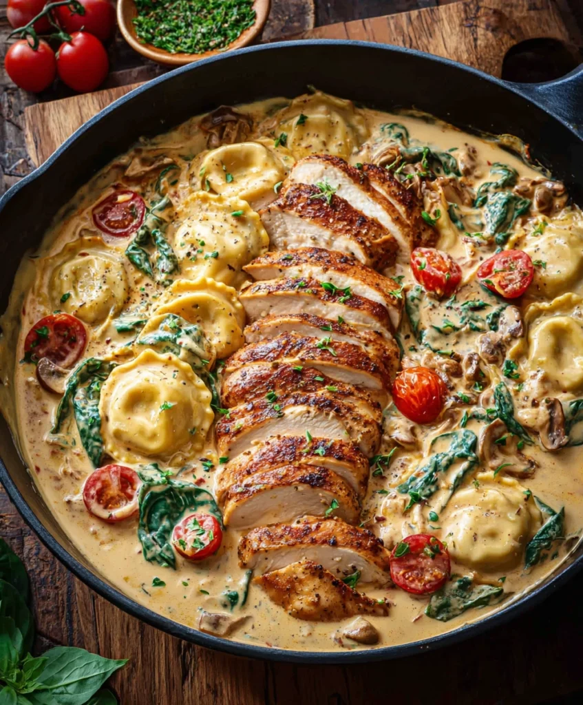 Tuscan Chicken Ravioli