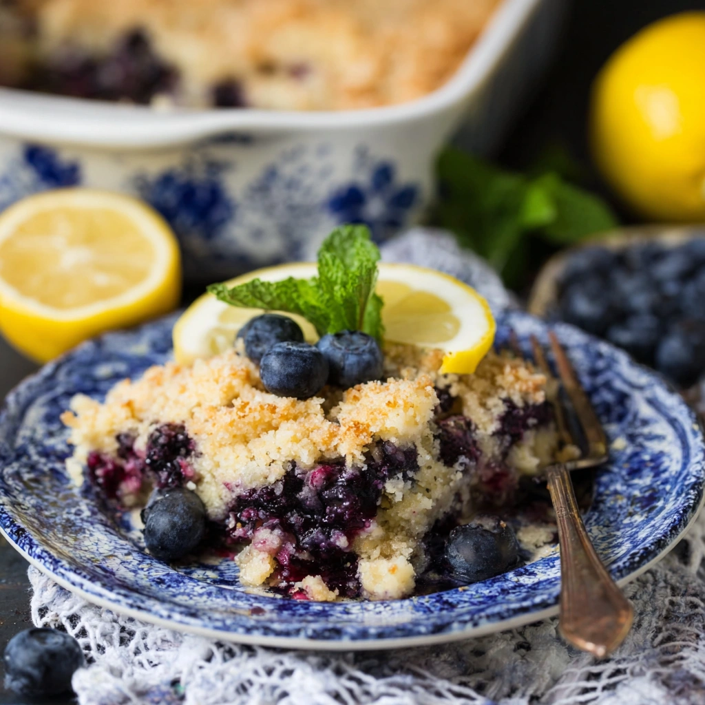 Lemon Blueberry Dump Cake