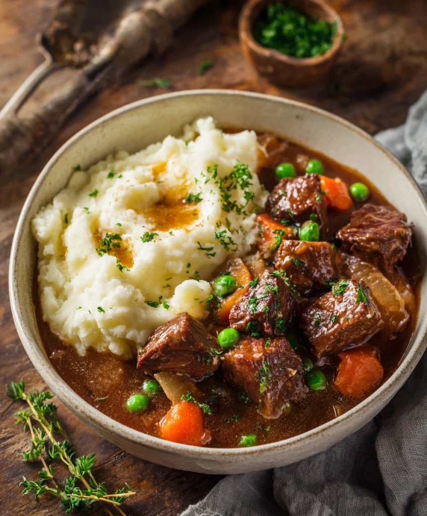 Irish Stew With Mashed Potatoes