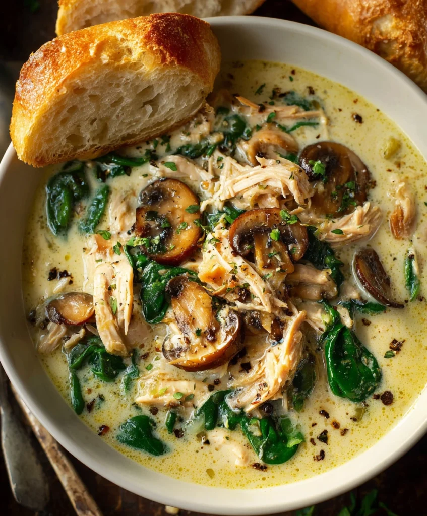 Rotisserie Chicken Mushroom Soup