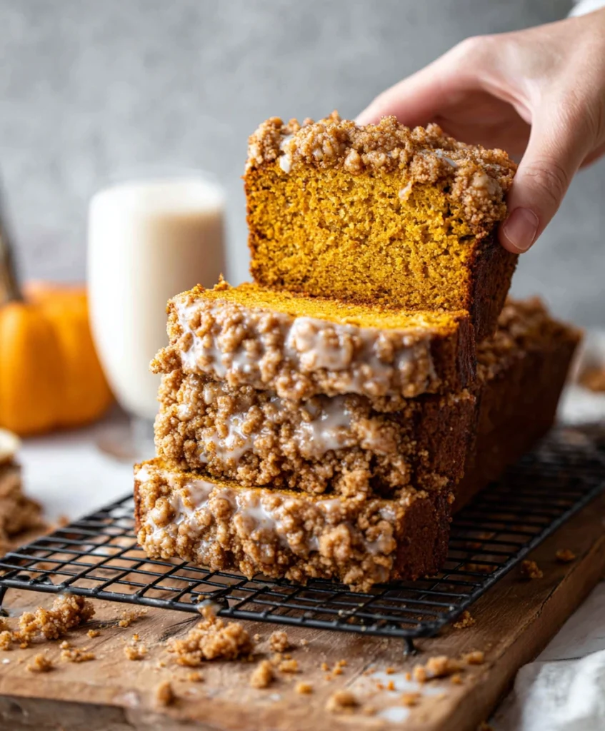 Pumpkin Bread with Maple Glaze