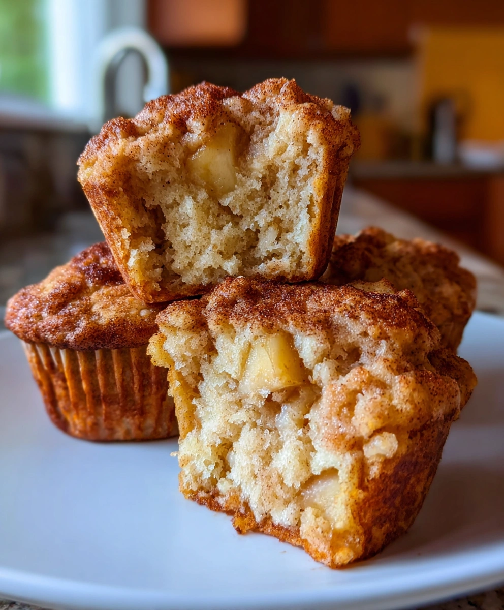 Apple Cinnamon Greek Yogurt Muffins