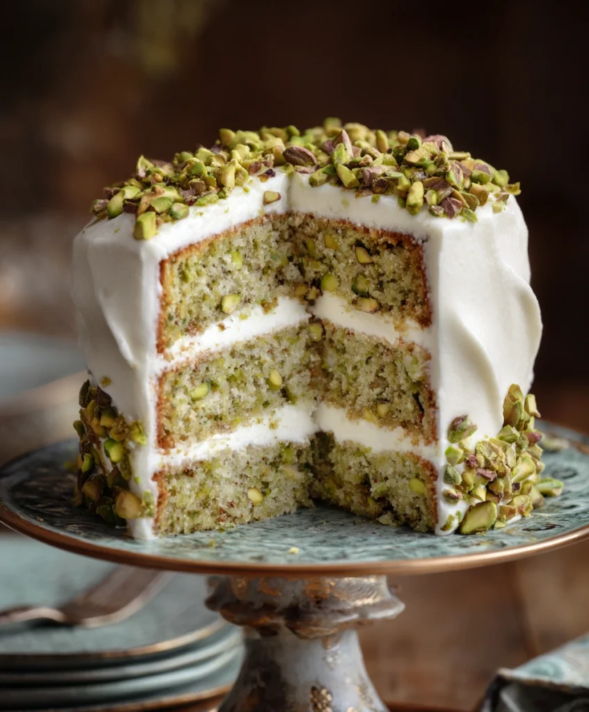 Best Creamy Pistachio Cake