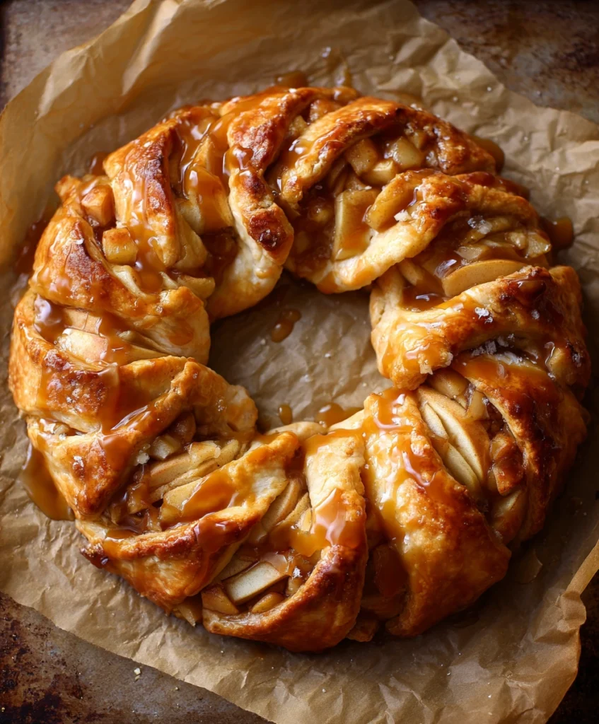 Caramel Apple Cream Cheese Crescent Ring