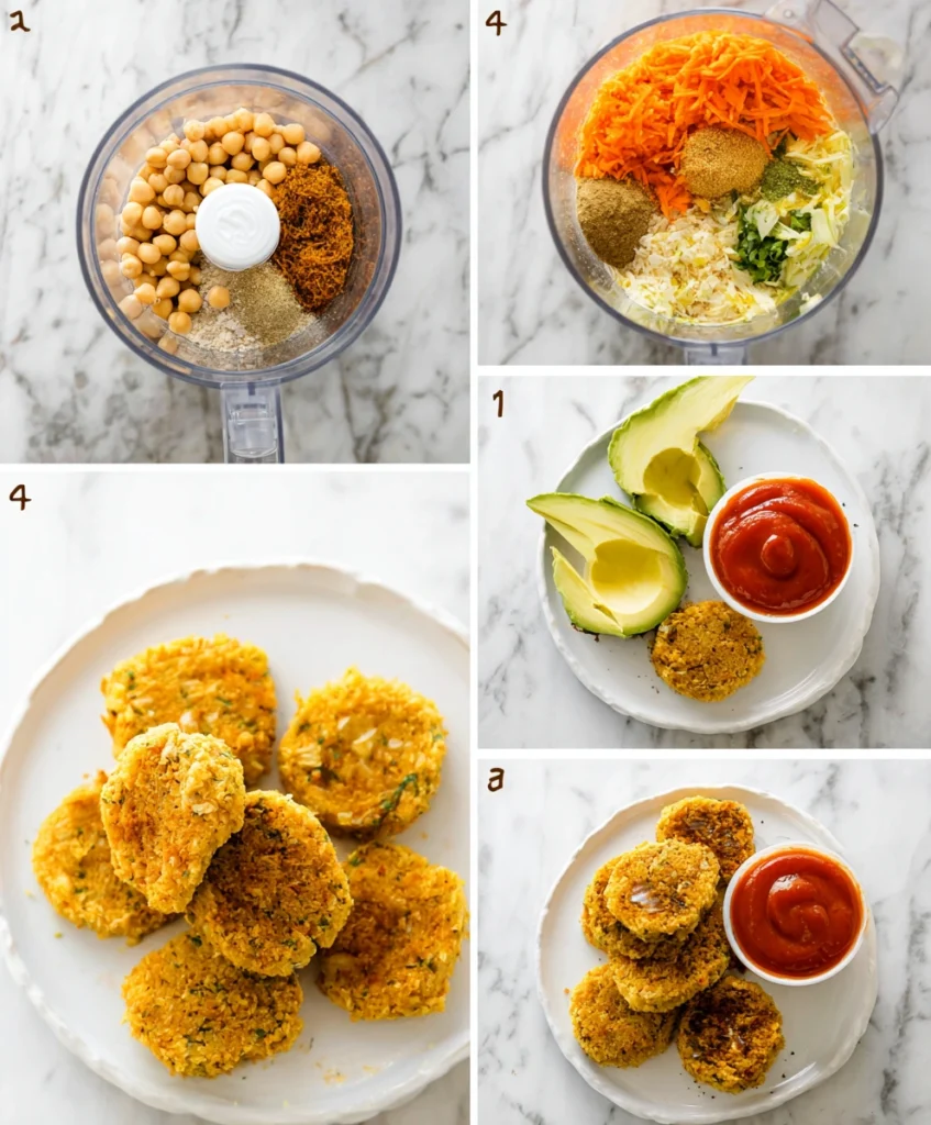 Chickpea Vegetable Nuggets