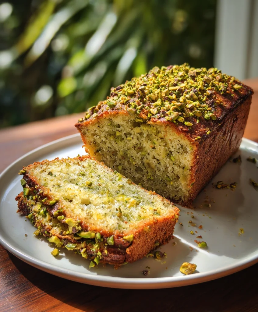 Coconut and Pistachio Pudding Cake
