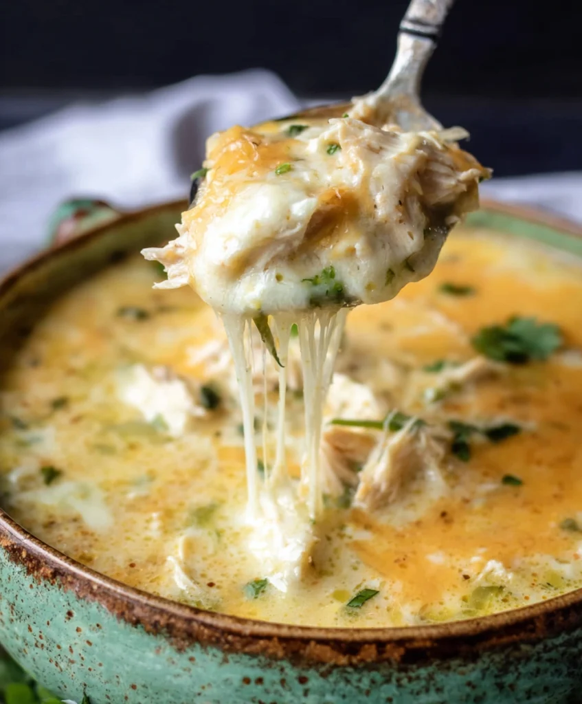 Creamy Green Enchiladas Chicken Soup