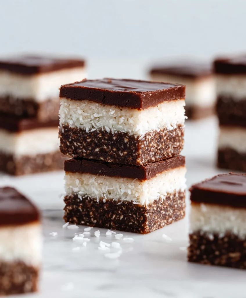 No Bake Coconut Brownies