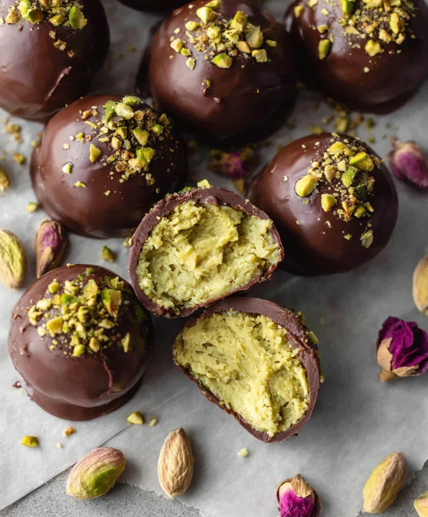 Pistachio Chocolate Balls