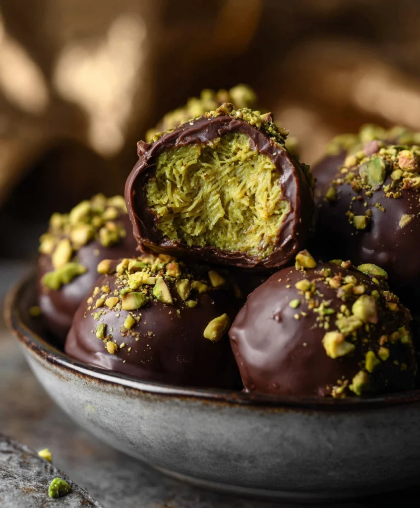 Pistachio Chocolate Balls