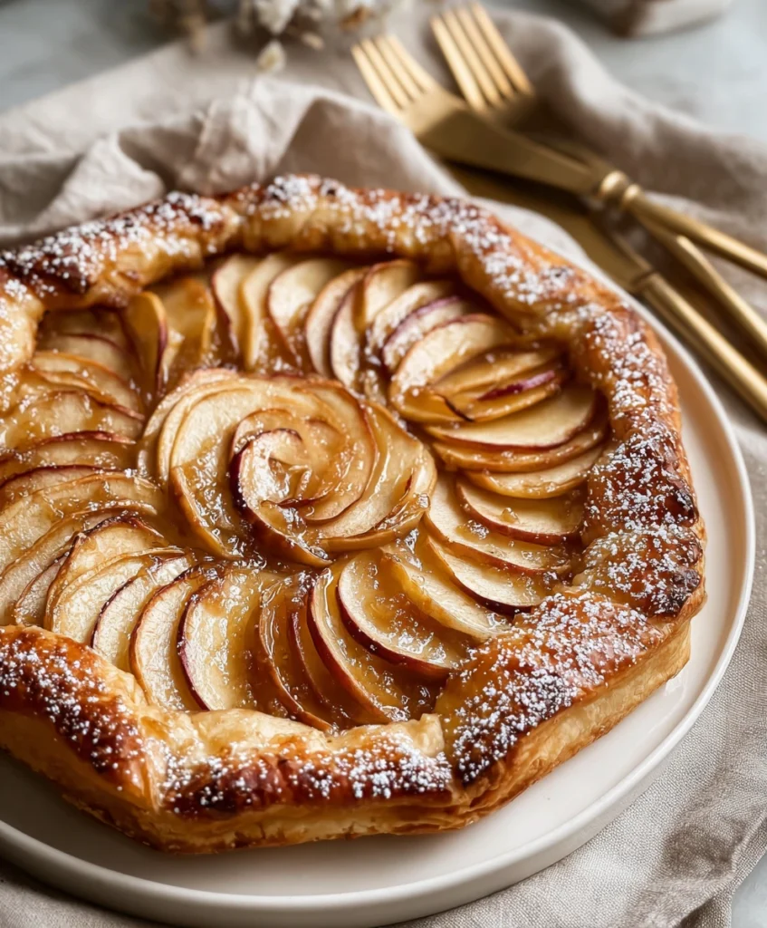 Rustic Spiced Baked Apple Tart