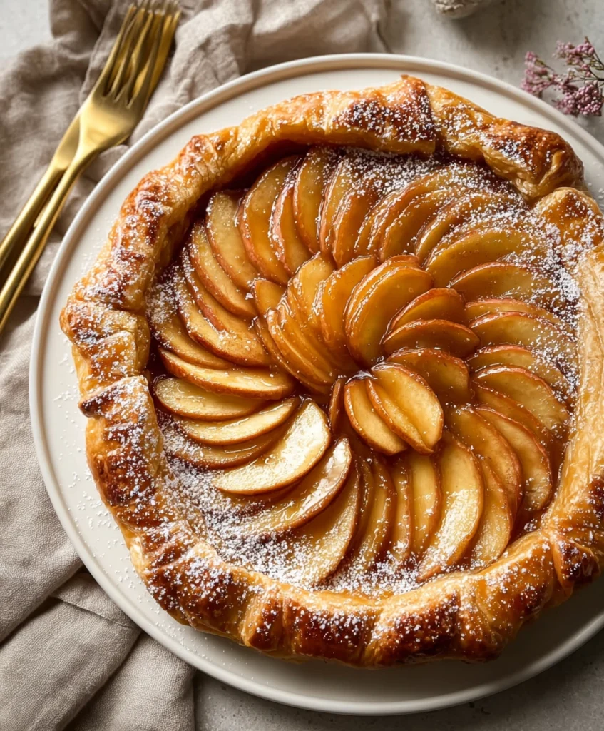 Rustic Spiced Baked Apple Tart