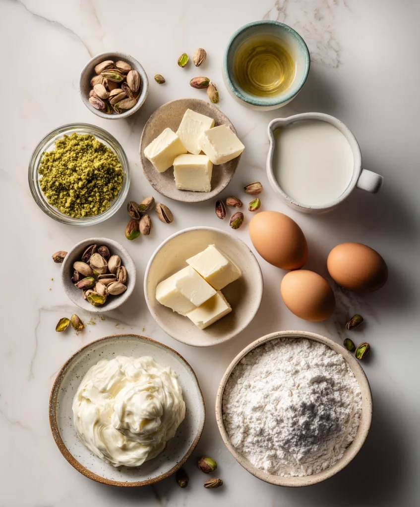 Sticky Pistachio Sponge Pudding