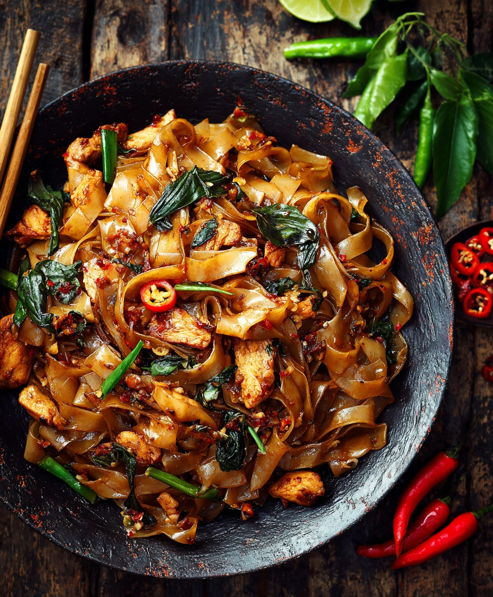 Street Style Thai Drunken Noodles