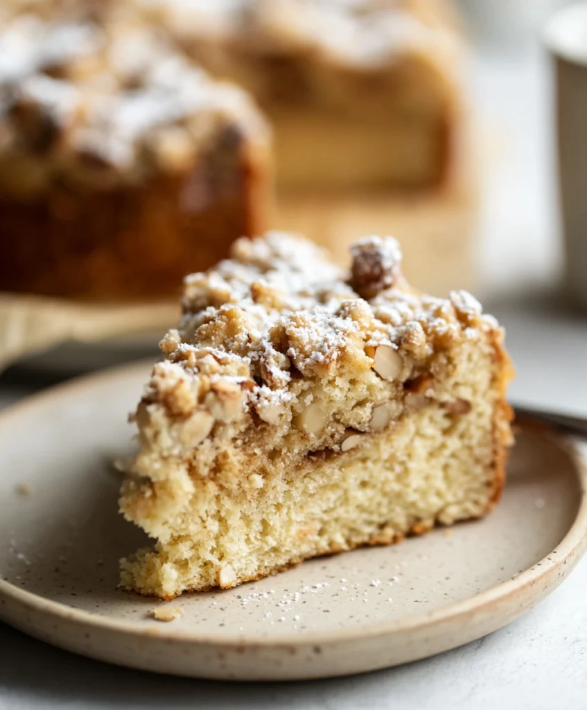 Vegan Almond Coffee Cake
