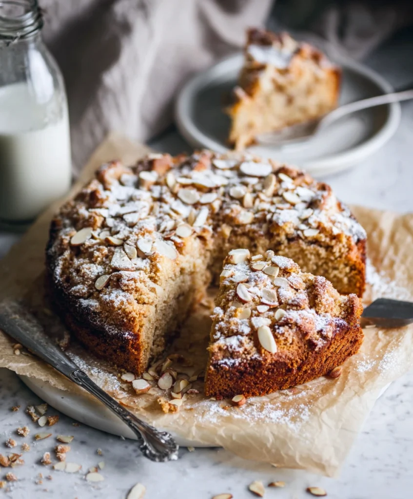 Vegan Almond Coffee Cake